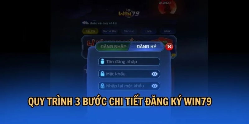 Chỉ vài bước đơn giản là đã có thể tham gia địa chỉ Win79 không giới hạn